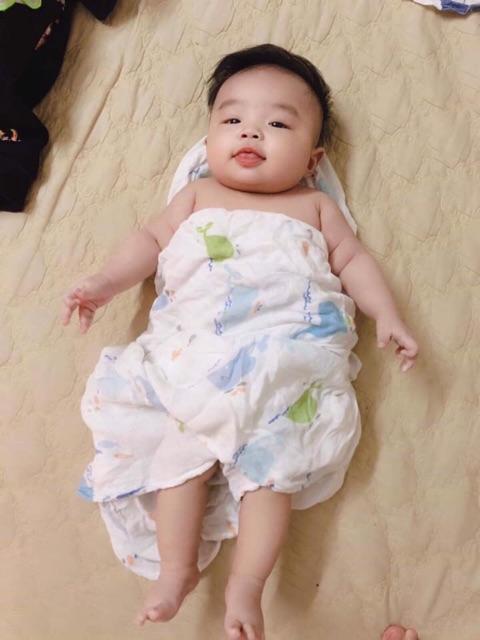 Khăn tắm cho trẻ,khăn aden sợi tre loại lớn