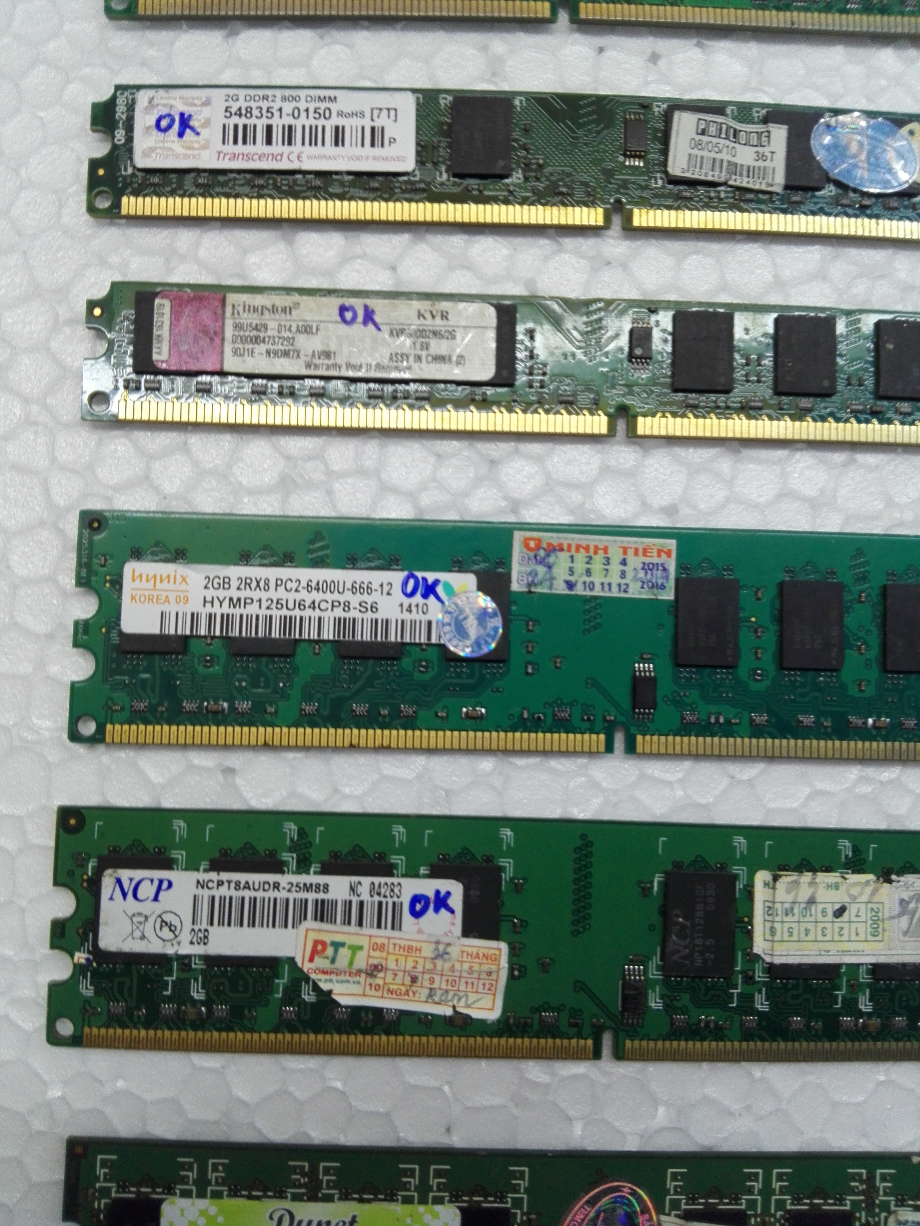 Ram DDR2 Máy tính để bàn 2G Bus 800