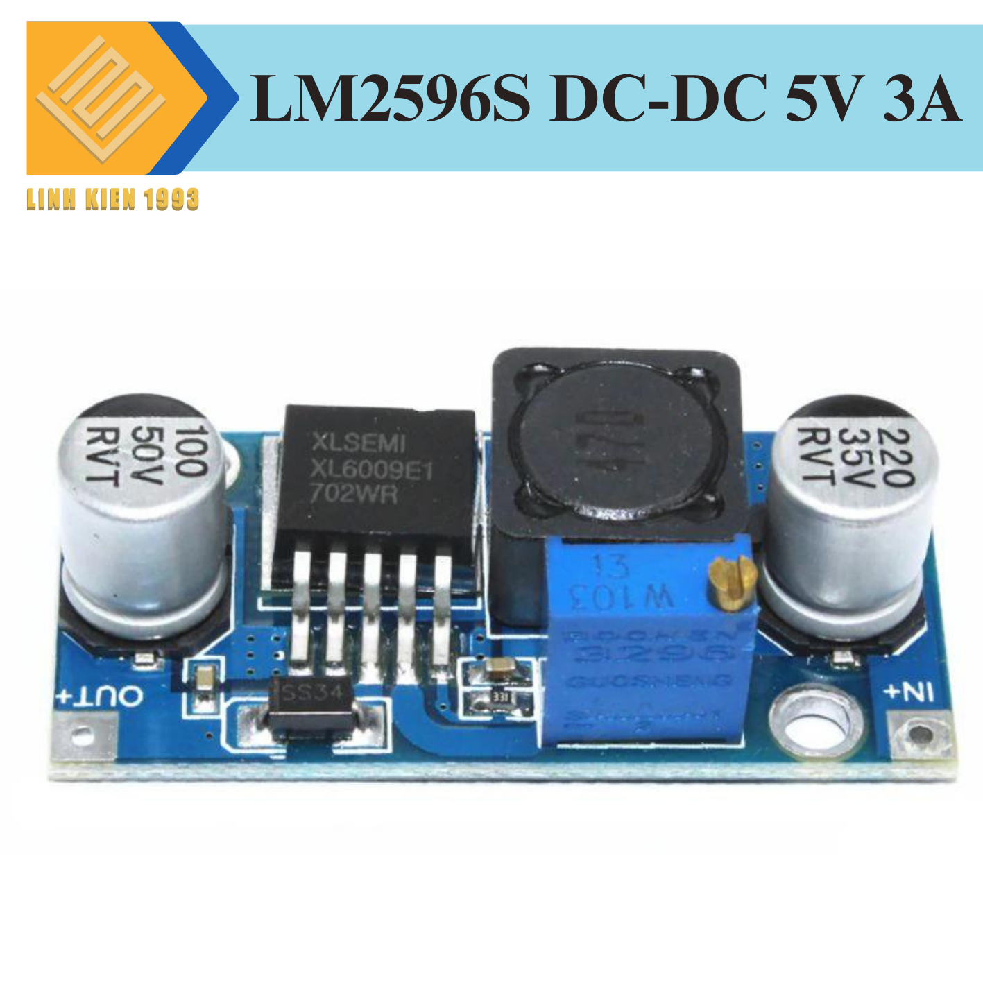 Mạch hạ áp lm2596 3A module giảm áp DC-DC Buck lm2596