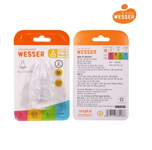 SET 2 NÚM TY WESSER CỔ HẸP (đủ size)