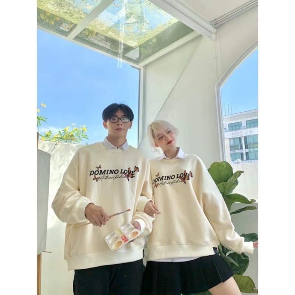 Áo Sweater nỉ họa tiết tình yêu