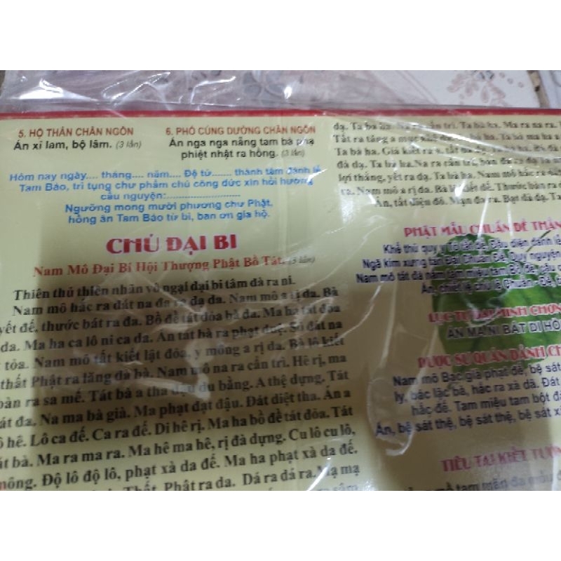 Chú vãn sanh, chú đại bi, bát nhã kinh, nghi thức cầu nguyện ghi ngày tháng năm lời thỉnh cầu
