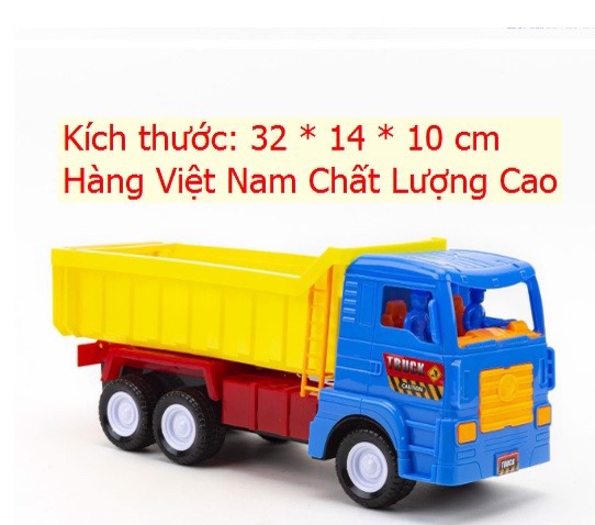 Hàng vn - to - đẹp đồ chơi xe chở cát chạy trớn 35cm