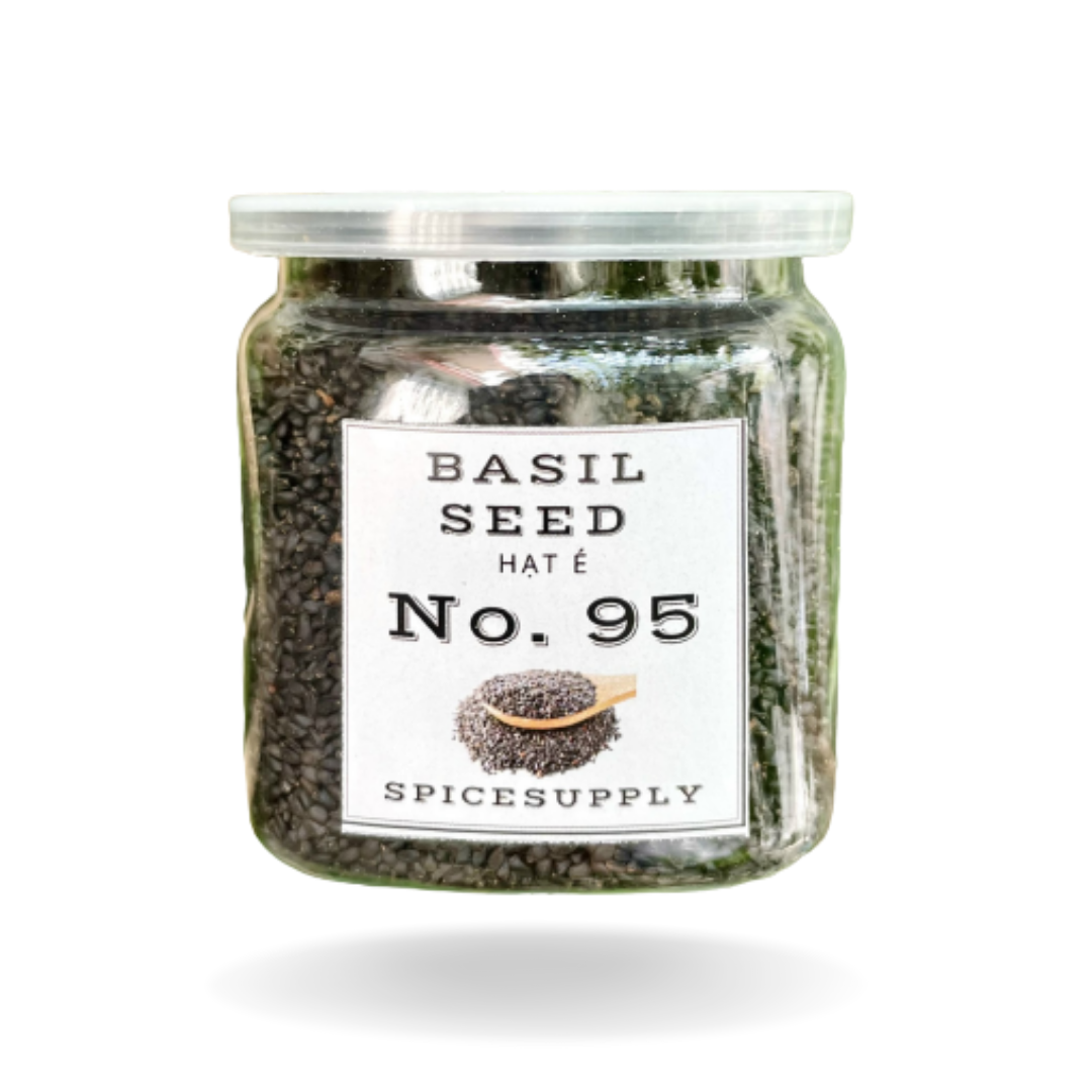 [HCM]Hũ 100g Basil seed - hạt é (khô) dùng trong các loại chè, sương sa