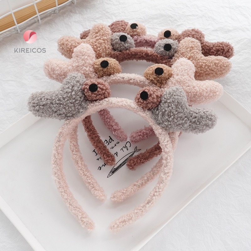 [HCM]Cài Tóc Trang Điểm Mắt To Lông Xù Siêu Cute