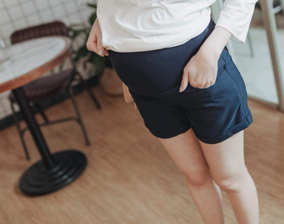 Quần Sóc Bầu Vải Cotton, Co giãn 4 chiều - TO