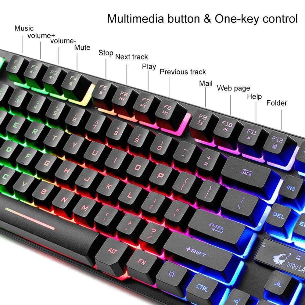 Bàn Phím Giả Cơ 87 Phím Tenkeyless Chuyên Game Có Dây ZIYOU LANG K16 / Bàn Phím XUNFOX K82 Có LED