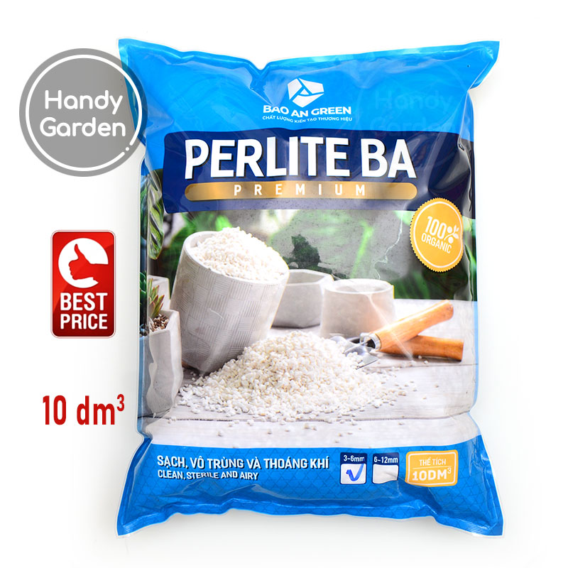 [10 dm³] Đá trân châu Perlite 3-6mm, 6-12mm | Handy Garden