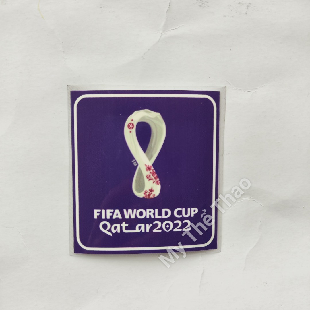 Mẫu 4 logo bage path in tay wc word cup 2022 tự ép in dán nhiệt ...