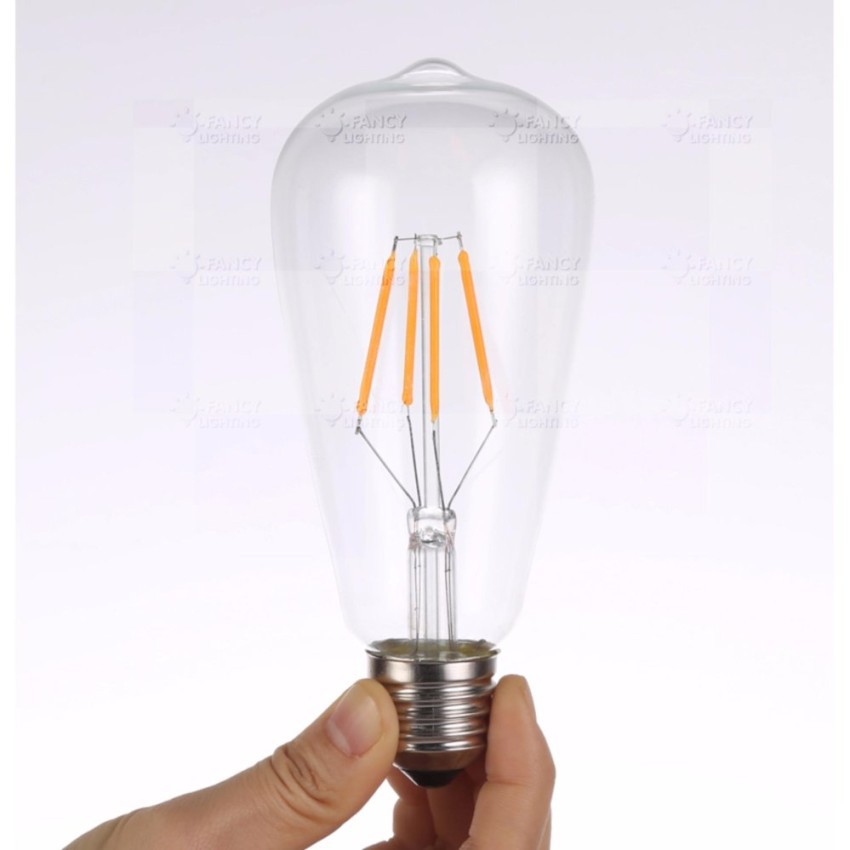 Bóng đèn Vintage Edison ST64 4W E27 kiểu đèn LED sợi đốt cổ điển