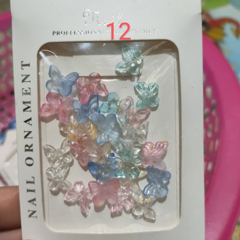 Charm nơ trang trí móng, Phụ kiện hình nơ Nail