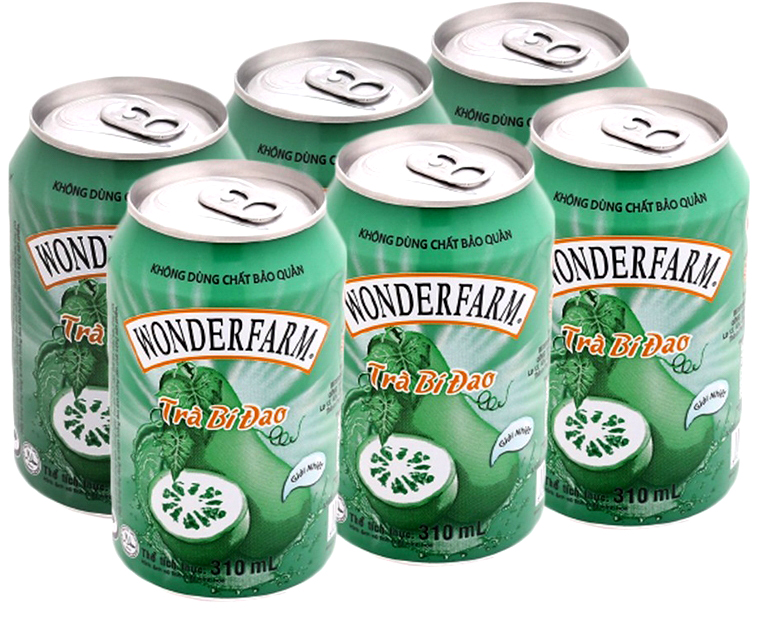 Trà bí đao Wonderfarm Thùng 24 Lon 310ml