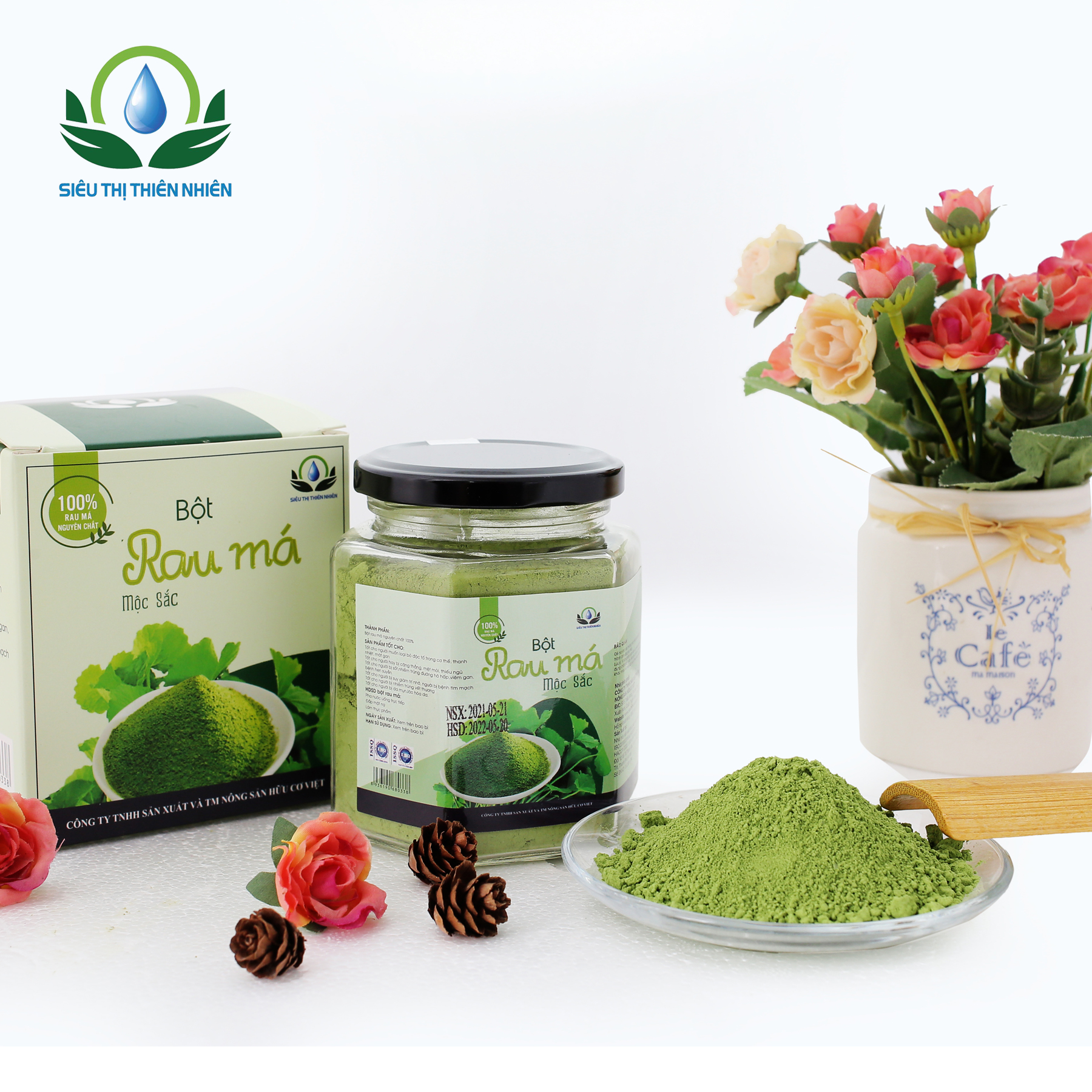 Bột Rau Má Mộc Sắc Cao Cấp 350g