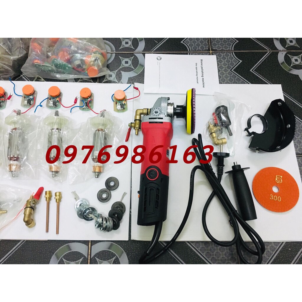 Máy đánh đầu số máy mài nước 6 tốc độ