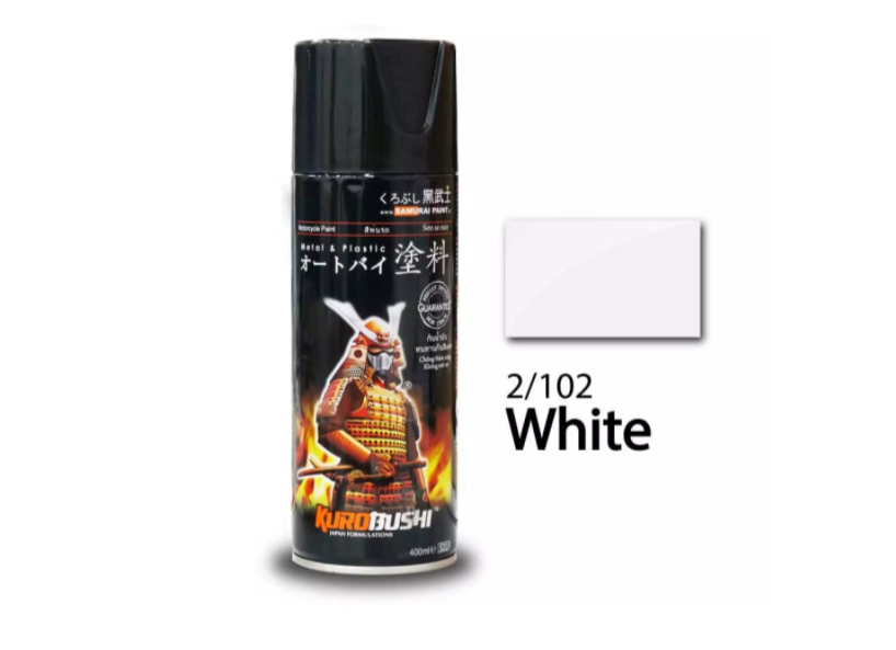 [HCM]Sơn xịt Samurai màu Trắng - 102 (400ml)