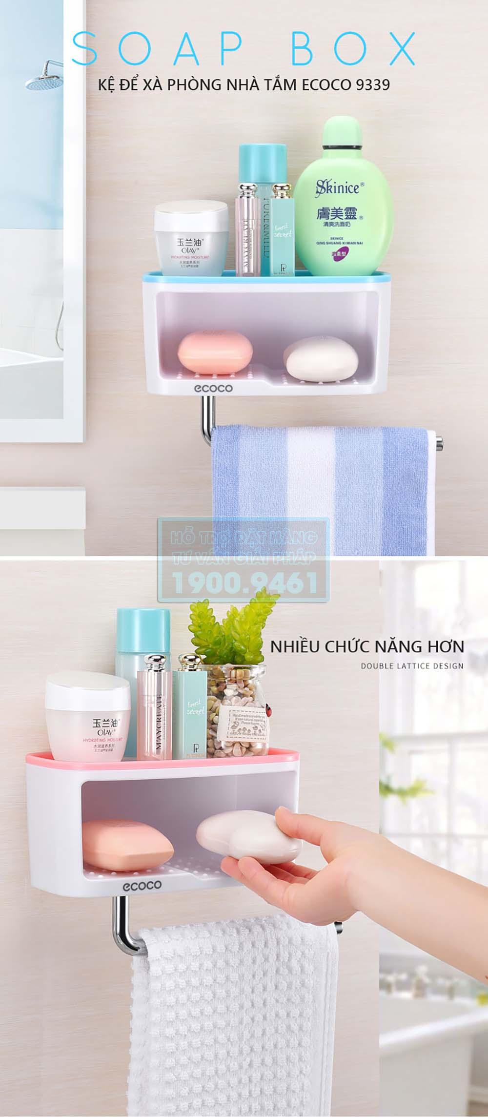 Kệ để xà phòng rửa tay nhà tắm ECOCO 9339