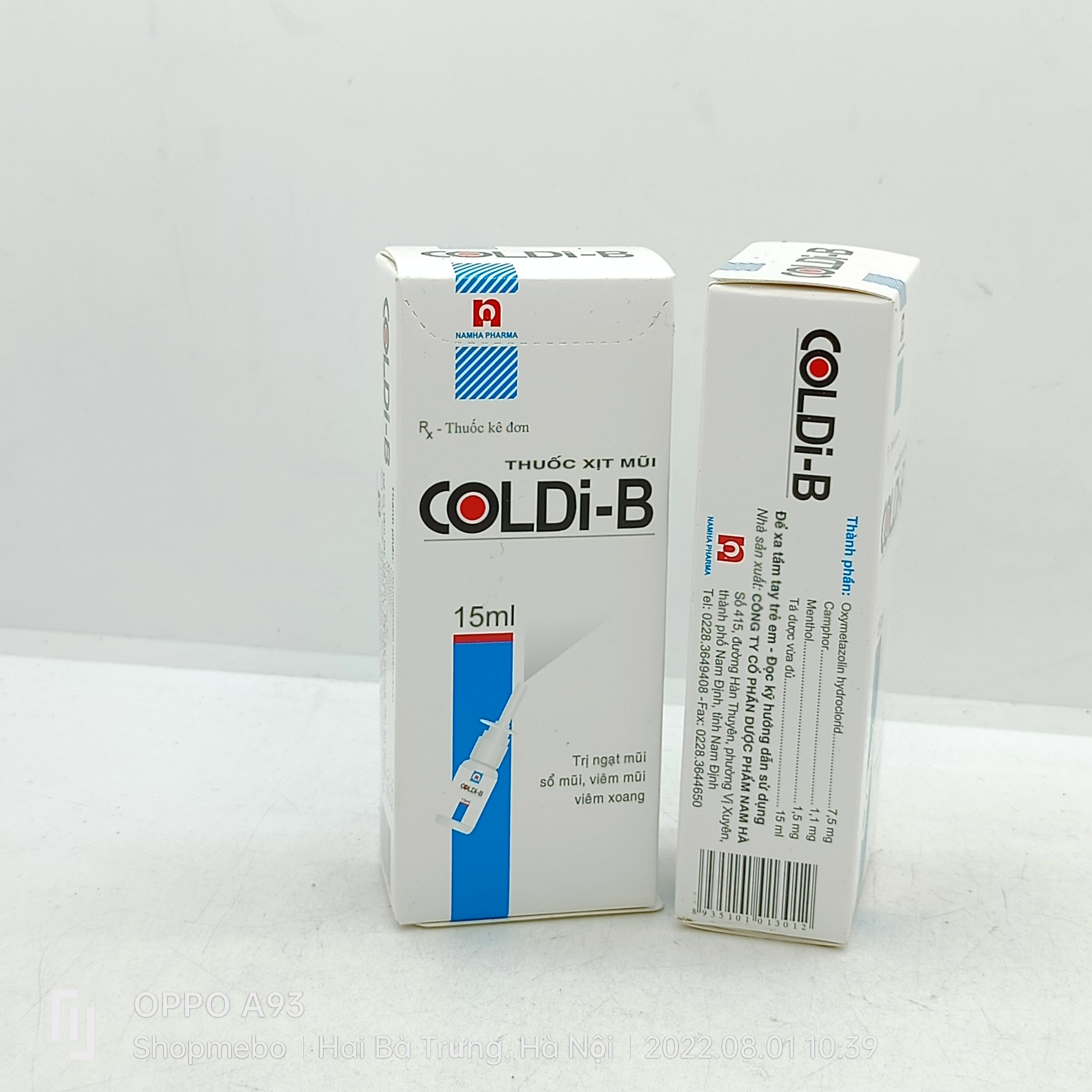 DUNG DỊCH XỊT MŨI COLDI-B LỌ 15ML