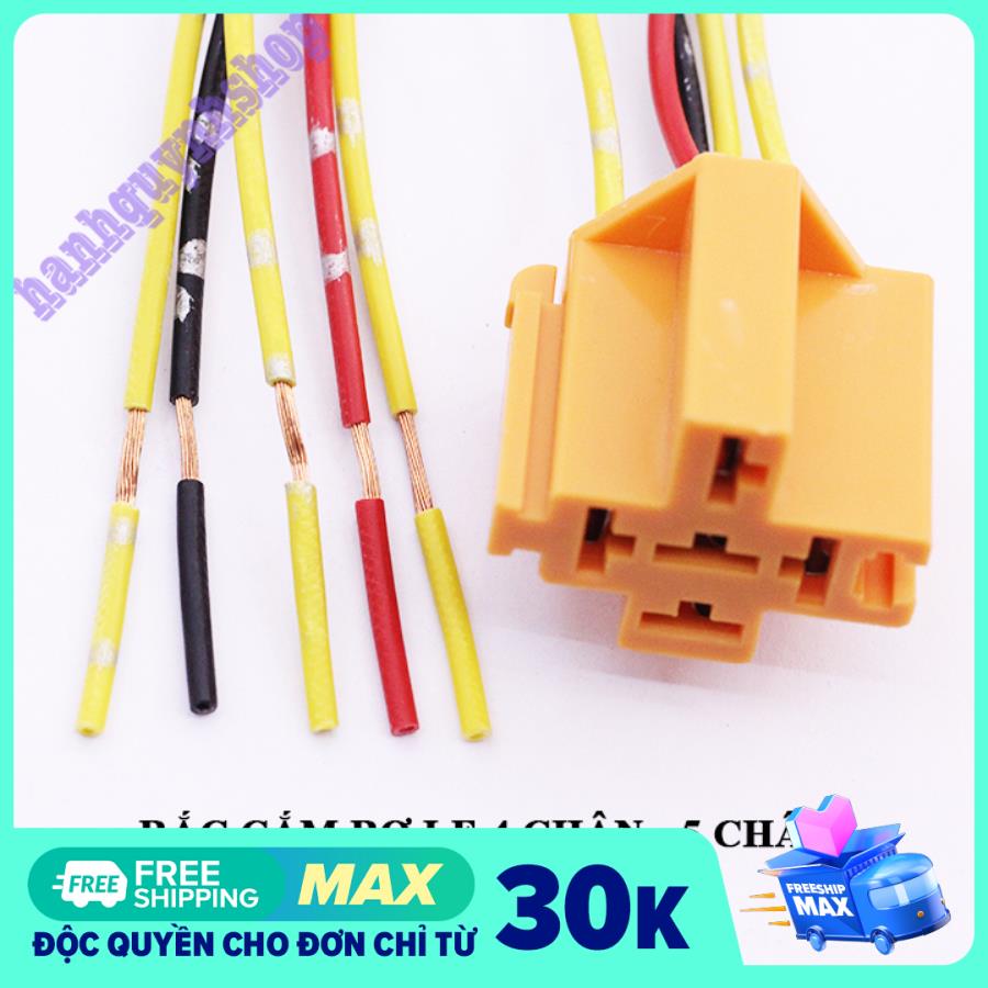 Rắc Cắm Rơ Le 4 Chân 5 Chân