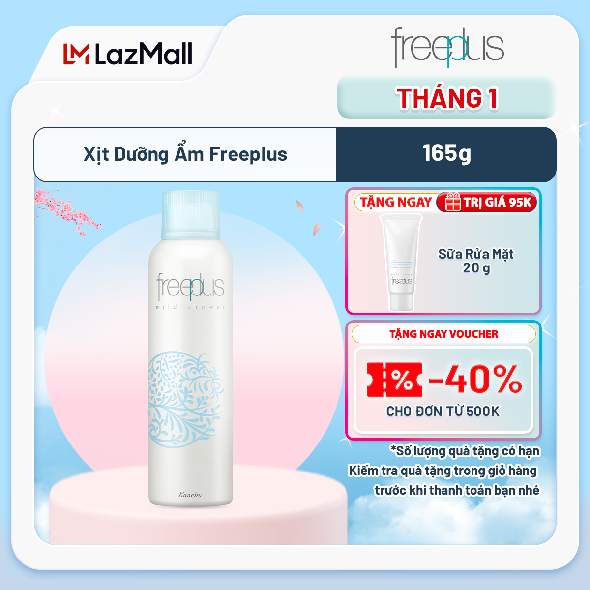 Xịt Dưỡng Ẩm Freeplus 165g
