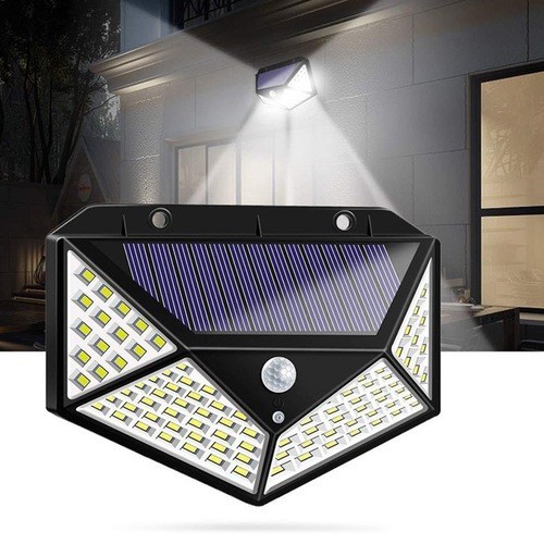 Đèn LED Solar 100 LED cảm biến