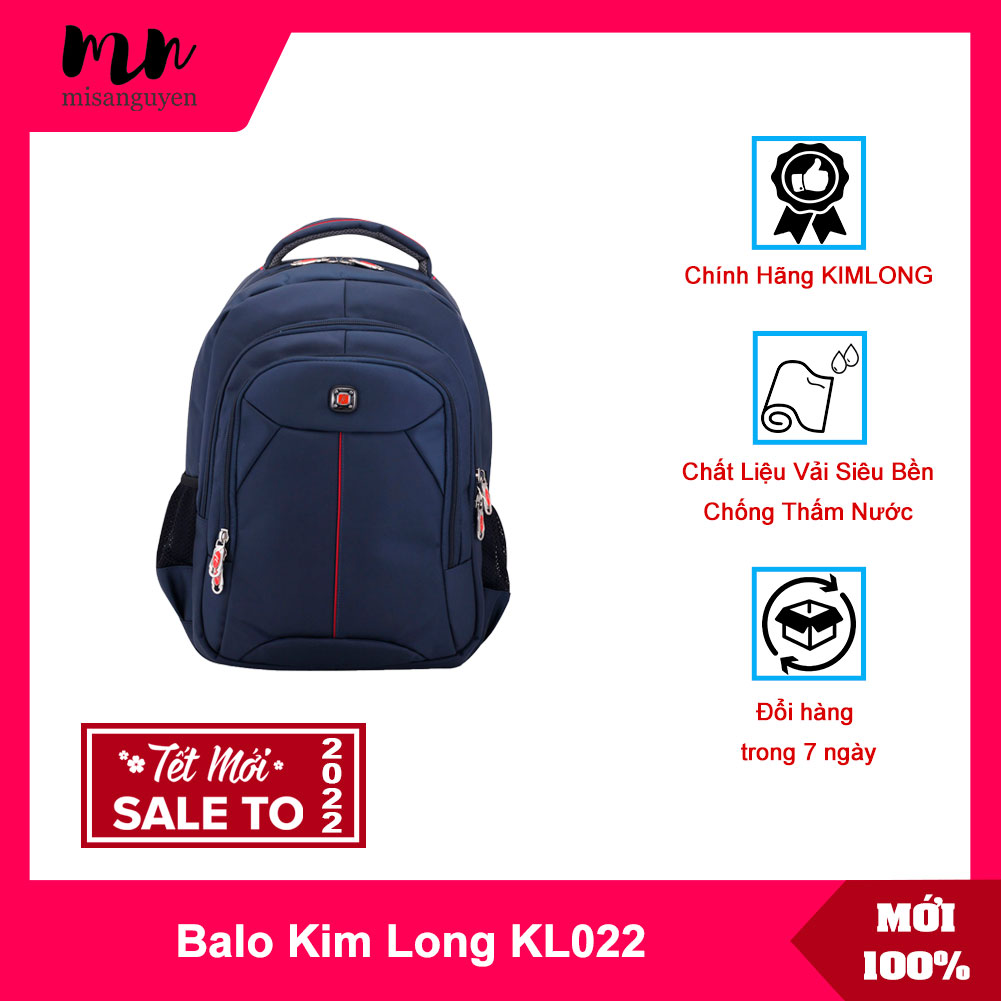 [HCM]Balo đa năng laptop Kim Long KL026 (Đen)