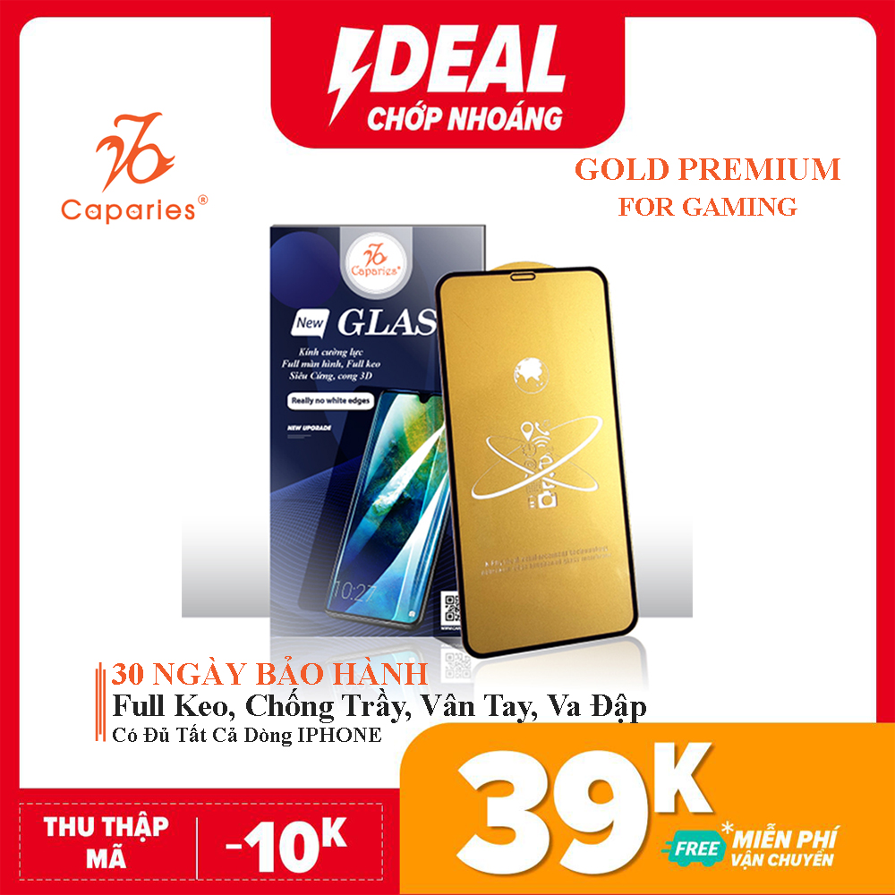 Kính Cường Lực CAPARIES Gold Premium Cho IPHONE - Video Thực Tế Giá Cực Ngầu Kính Cường Lực CAPARIES Gold Premium Cho IPHONE - Video Thực Tế Giá Cực Ngầu