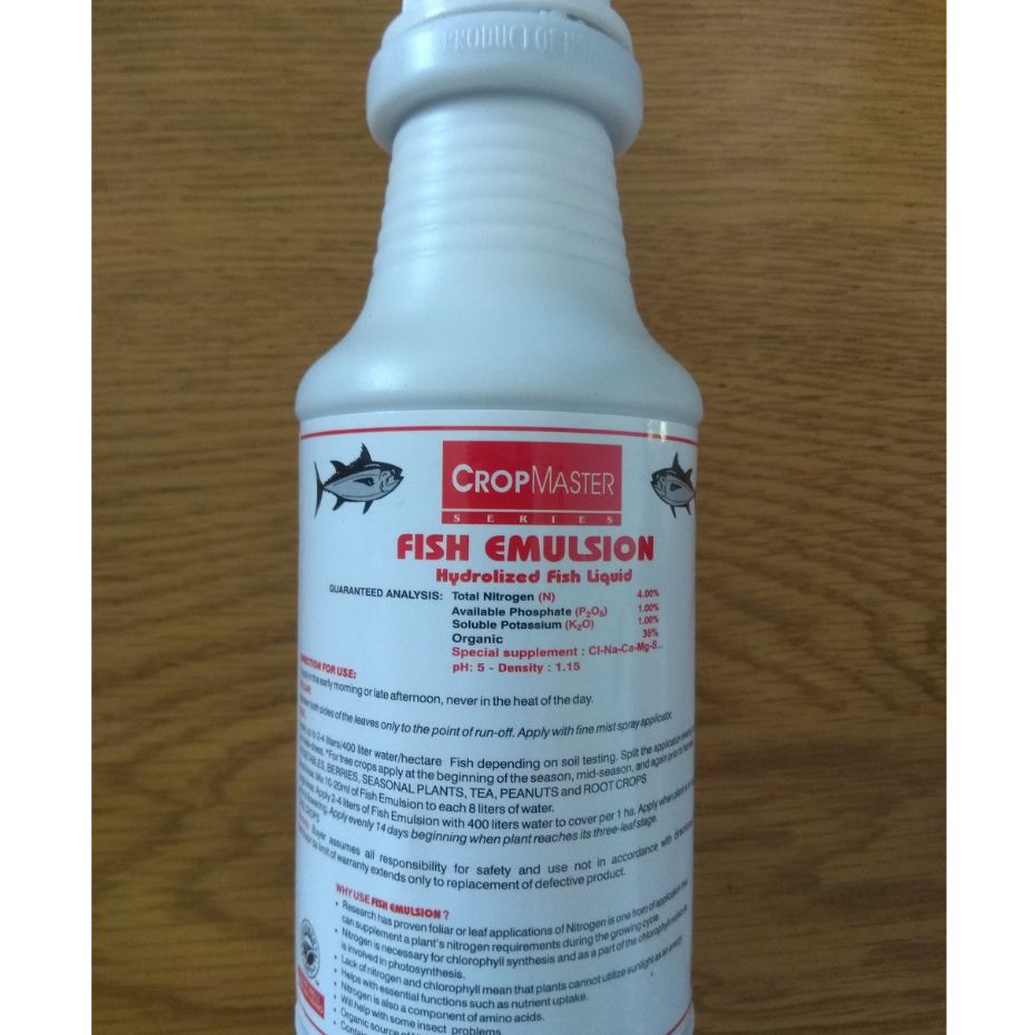 Phân Cá Hữu Cơ Đậm Đặc (Fish Emulsion - 1 Chai ) - Nhập Khẩu Từ Mỹ -[ Hỗ Trợ Tốt cho cây]