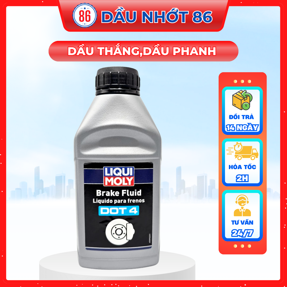 Dầu Thắng đĩa Liquy-Moly Brake Fluid Dot4 500ML