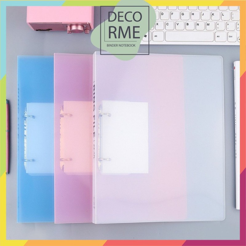 Bìa sổ còng cứng khổ A4 2 lỗ sử dụng làm sổ planner phụ kiện sổ còng Decorme (chưa kèm giấy)