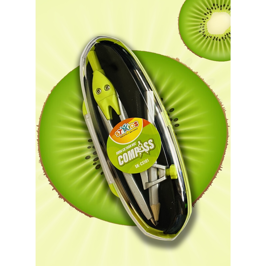 Compa Học Sinh Kèm Chì Gỗ STACOM - SK_CS101
