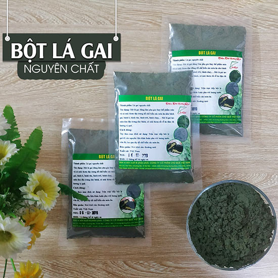 Bột Lá Gai Gói 150g nguyên chất 100% từ lá gai khô chuyên dùng làm bánh gai bánh ít đen thơm ngon chuẩn vị bánh gai