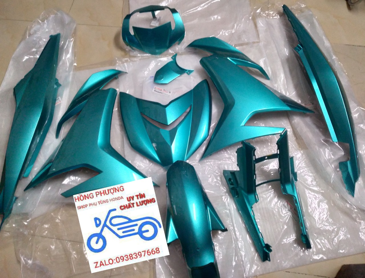 [HCM]DÀN ÁO EXCITER 150 MÀU XANH LỤC BẢOZIN CHÍNH HÃNGCÓ ĐỦ MÀU-YAMAHA