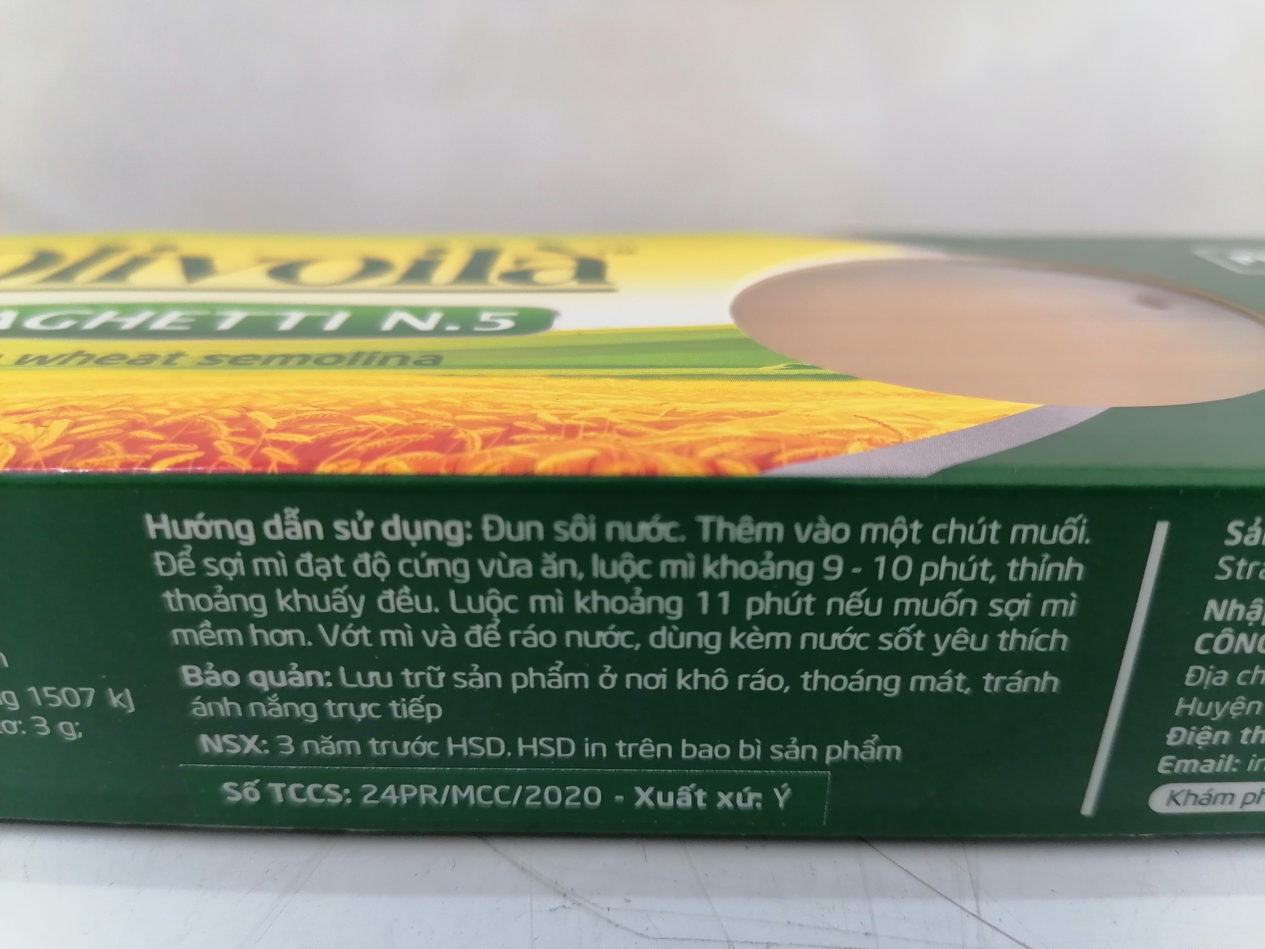 [500g] Mì Ý số 5 [Italia] OLIVOILA No 5 Spaghetti (bph-hk)
