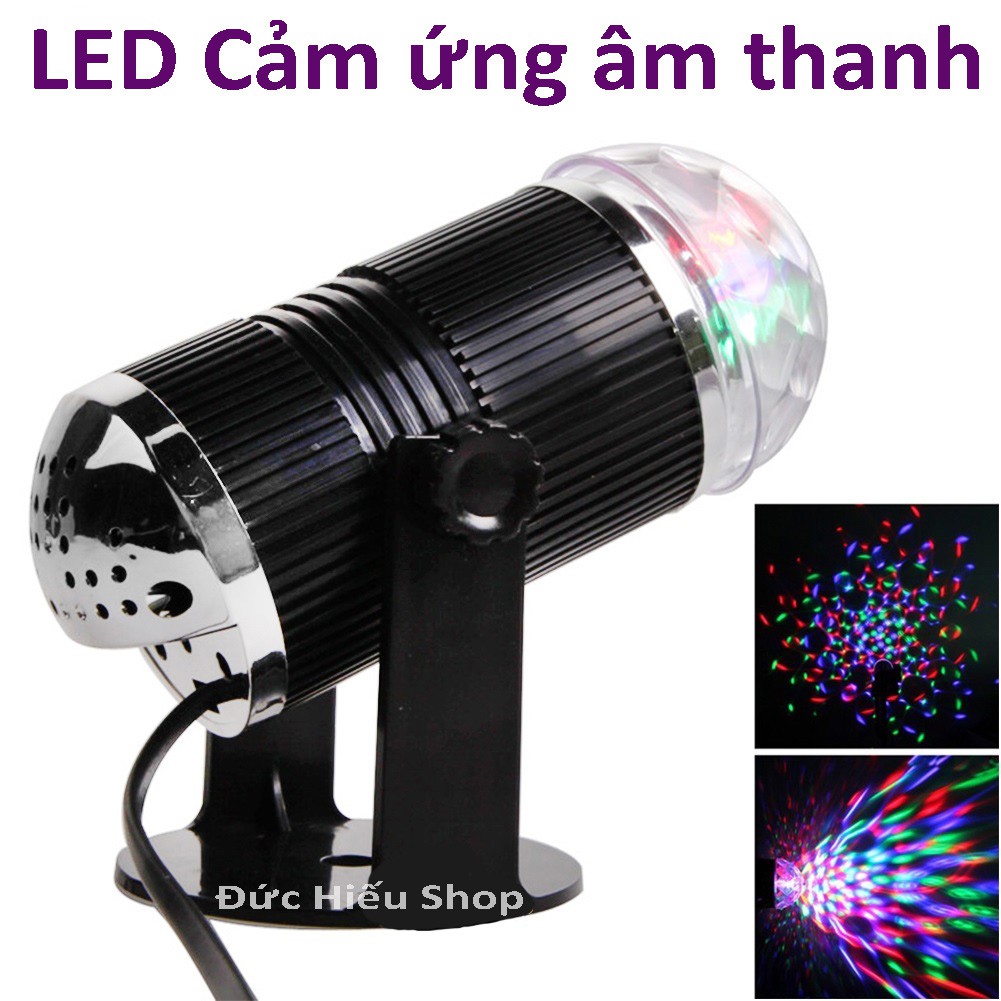 [HCM]ĐÈN LED TRỤ XOAY 7 màu cảm ứng theo nhạc siêu sáng tiết kiệm điện - Đèn LED HÌNH TRỤ Sân Khấu cảm ứng âm thanh ĐÈN LED HÌNH TRỤ cảm ứng xoay pha lê 7 màu đèn led vũ trường xoay 7 màu cao cấp