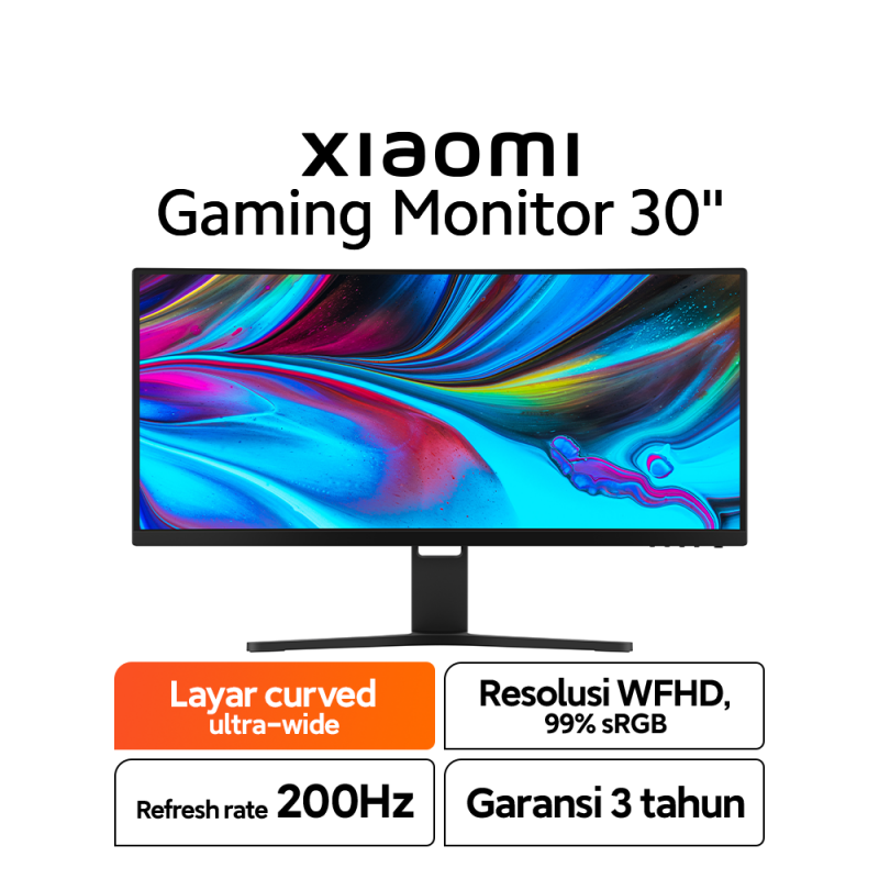 Màn hình cong máy tính redmi curved monitor 30 inch 200hz - rmmnt30hfcw màn hình siêu rộng 21:9 độ phân giải 2560×1080