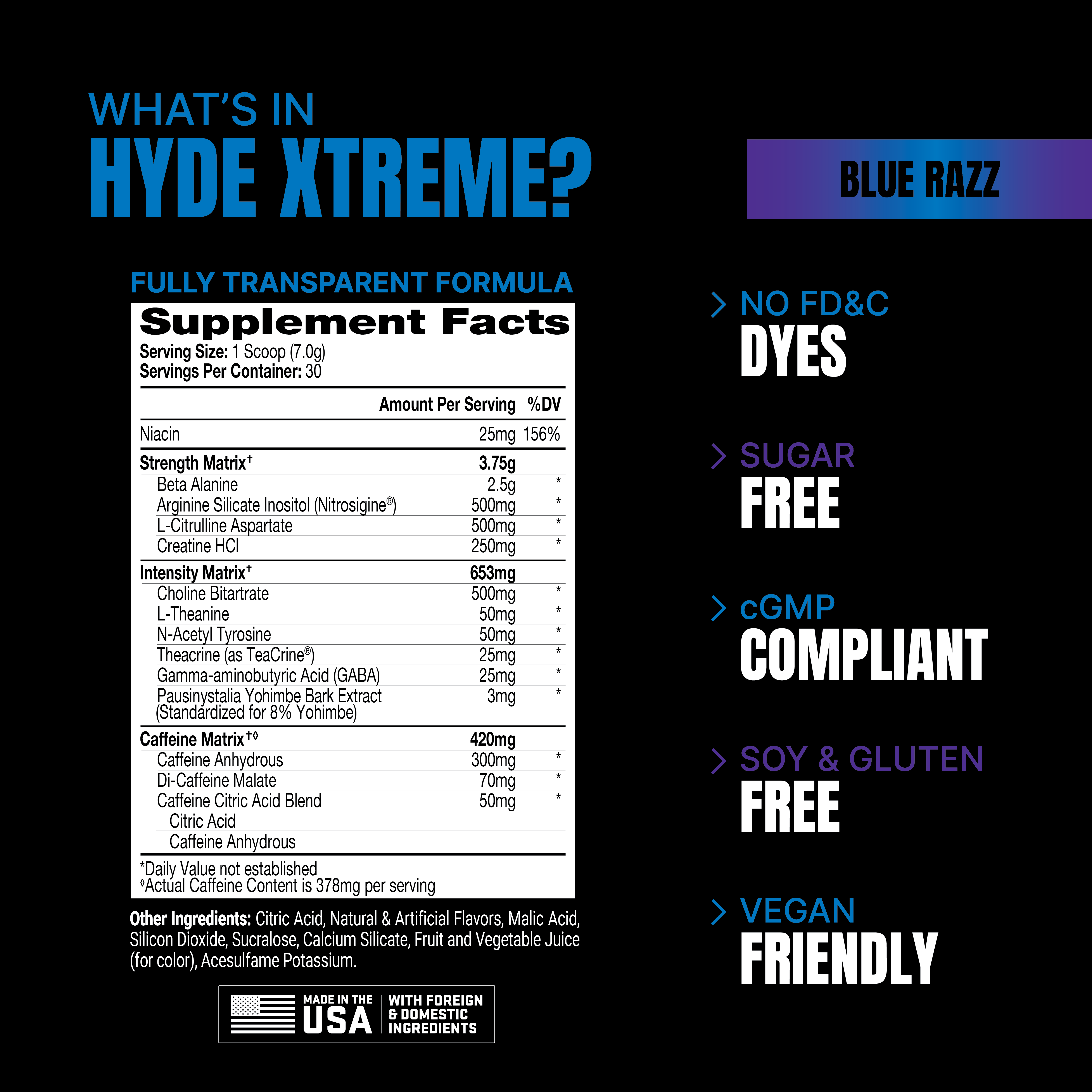 Hyde Xtreme pre workout 30 servings