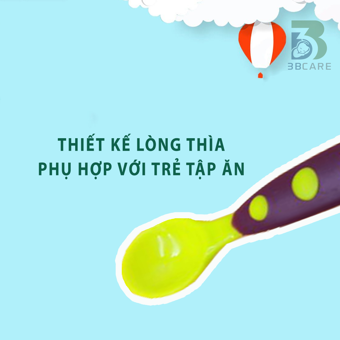 Bộ thìa dĩa tập ăn dặm Kichi cho bé
