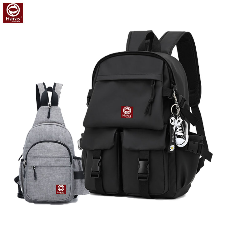 Combo balo ulzzang hàn quốc thời trang hr284 & túi đeo chéo cá tính haras hr225