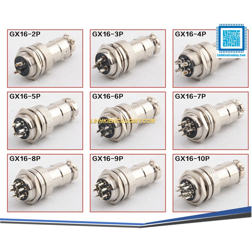 Bộ jack đực cái gx16