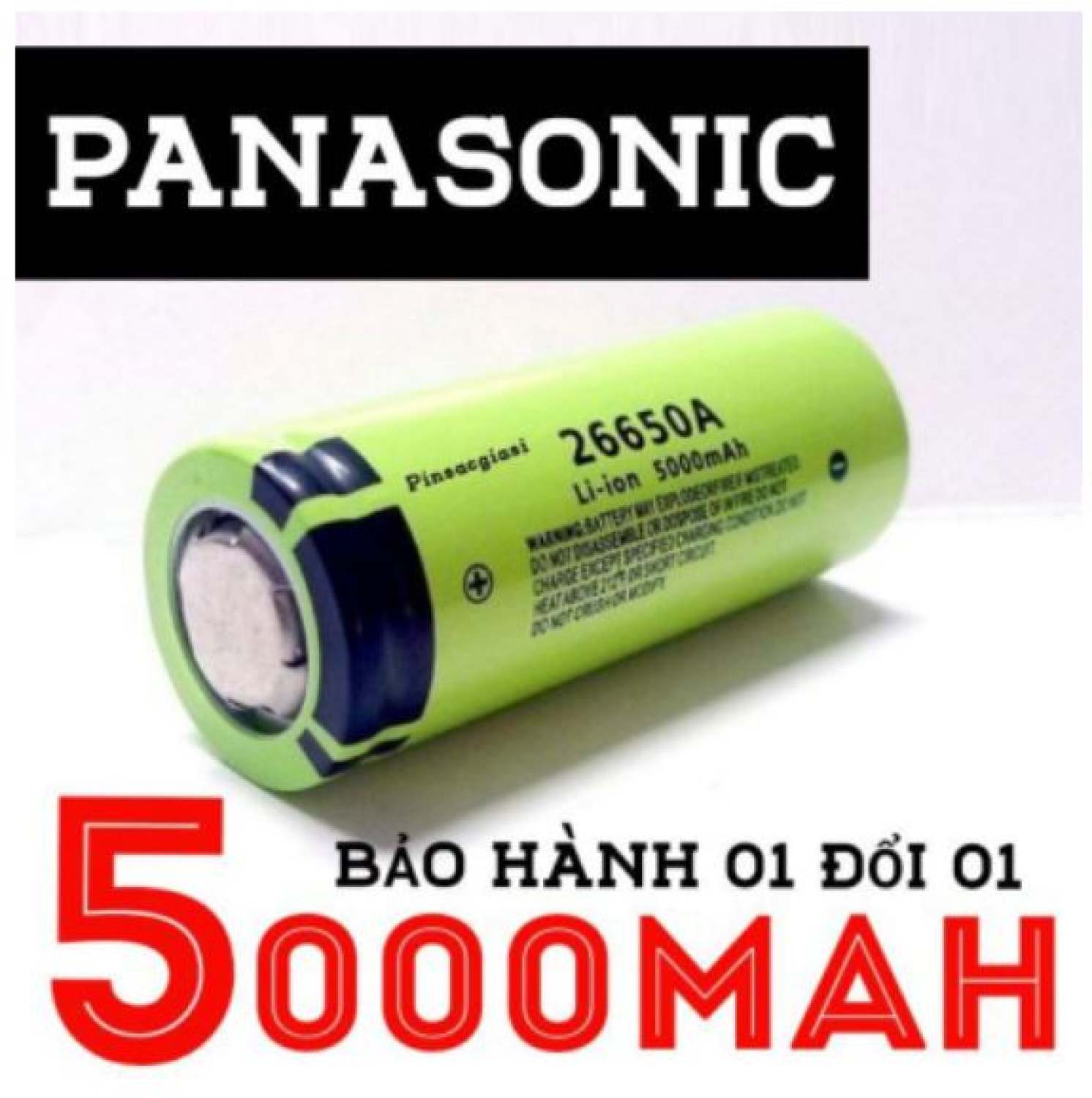 Pin sạc 26650 panasonic 5000mah japan