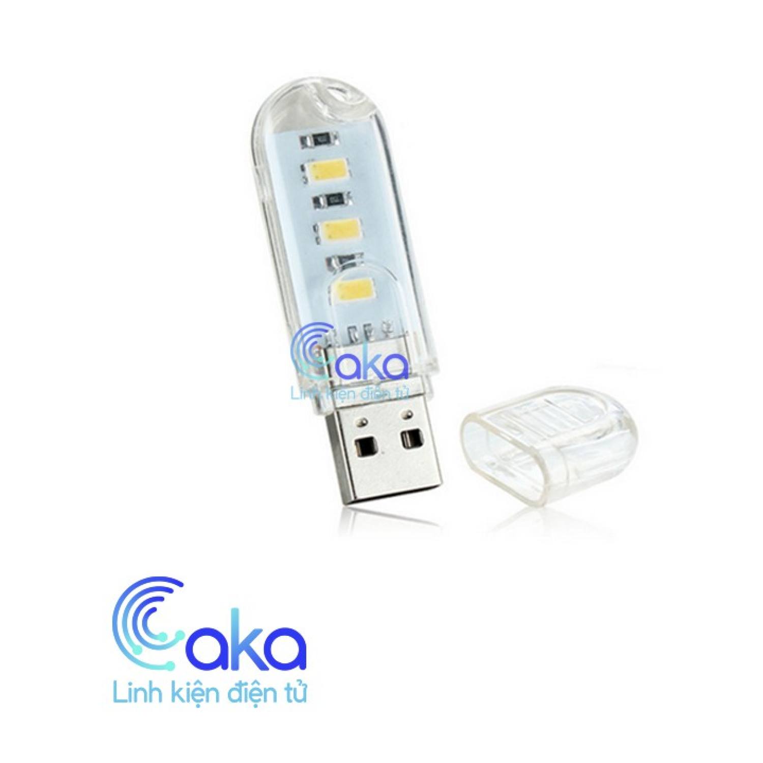 Đèn USB LED siêu sáng 3led 8 Led nhỏ gọn