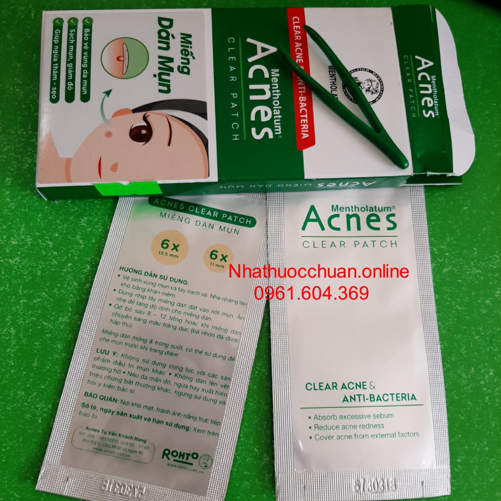 Hộp 24 miếng dán mụn Acnes Clear Patch