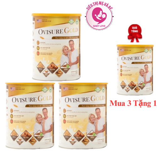 Sữa hạt xương khớp Ovisure Gold hộp 650g date mới