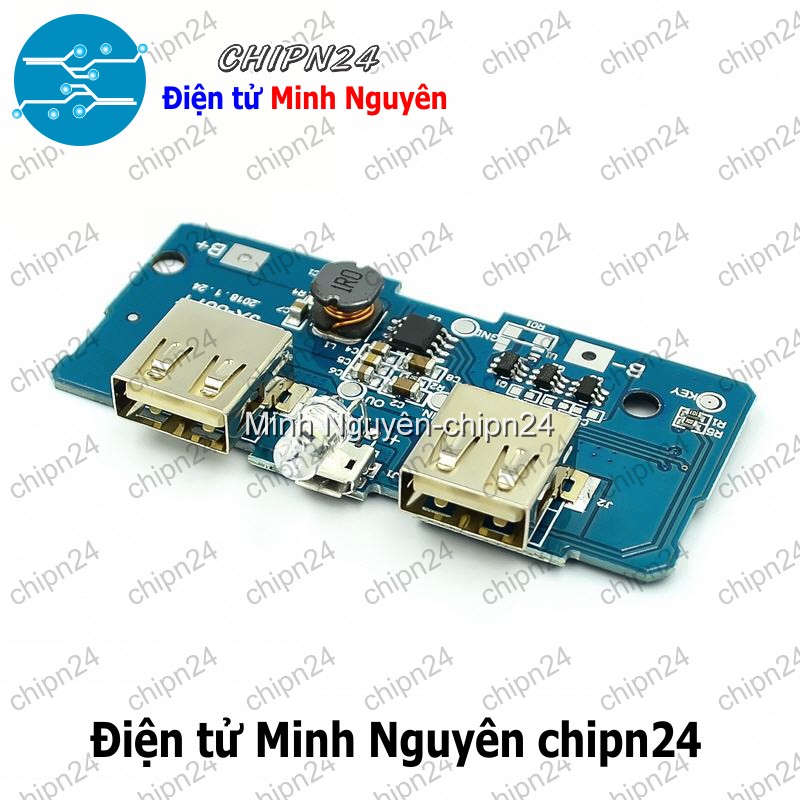 [1 pcs] (D67) Mạch sạc pin dự phòng 18650 5V 2A ra 2 cổng USB SP2 - HH005447