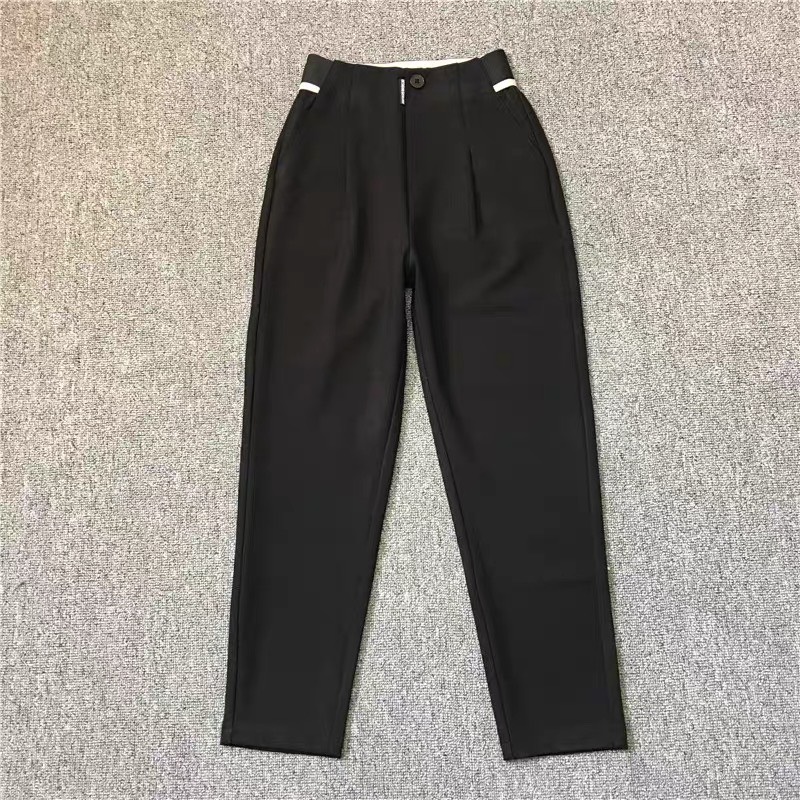 Quần Baggy Nữ Cạp Cao Chất Umi Hàn Co Giãn 4 Chiều