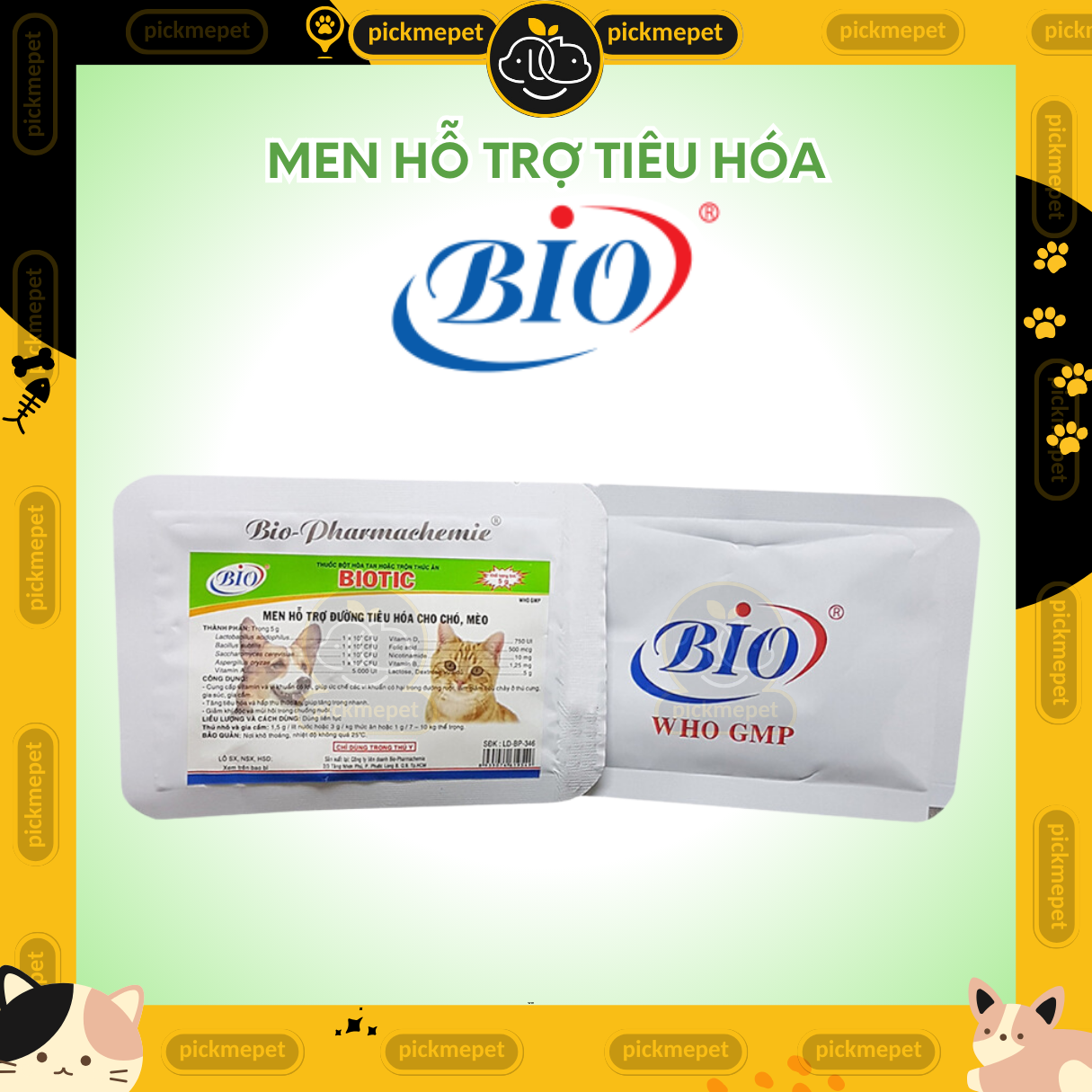 Men Biotic Hỗ Trợ Tiêu Hóa Cho Chó Mèo