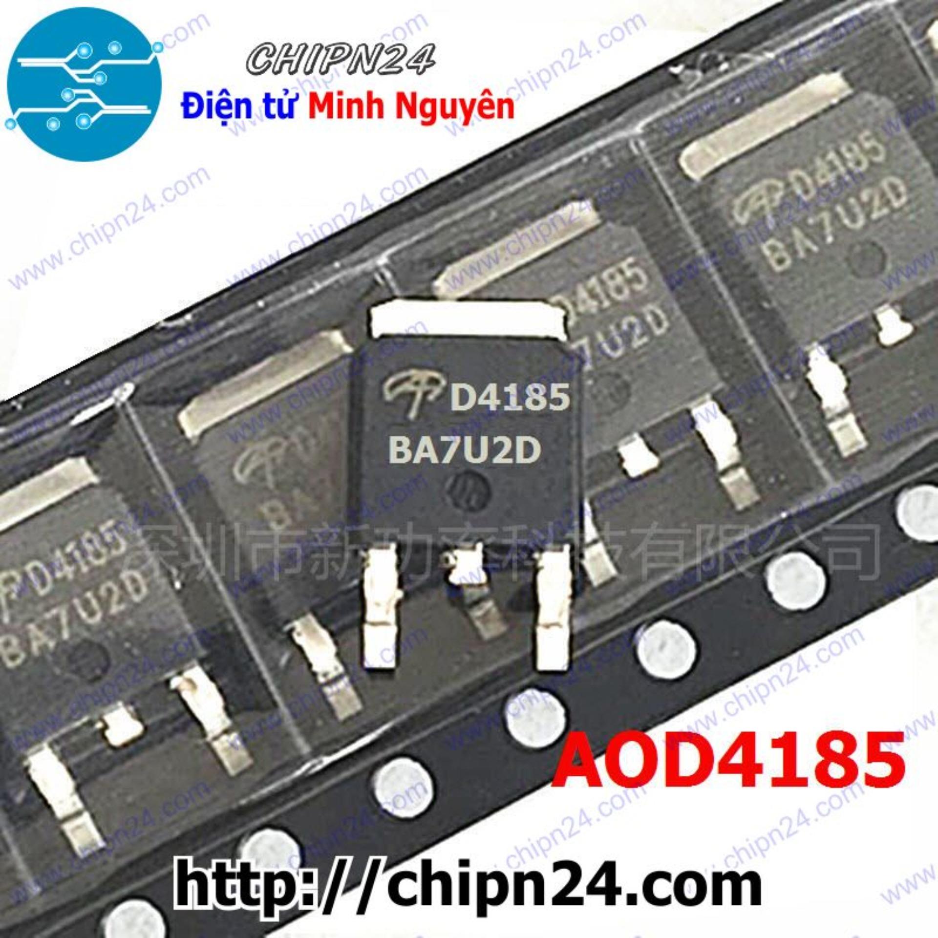 [2 con] (SOP) Mosfet Dán AOD4185 TO-252 40A 40V Kênh P (SMD Dán) (D4185 4185)