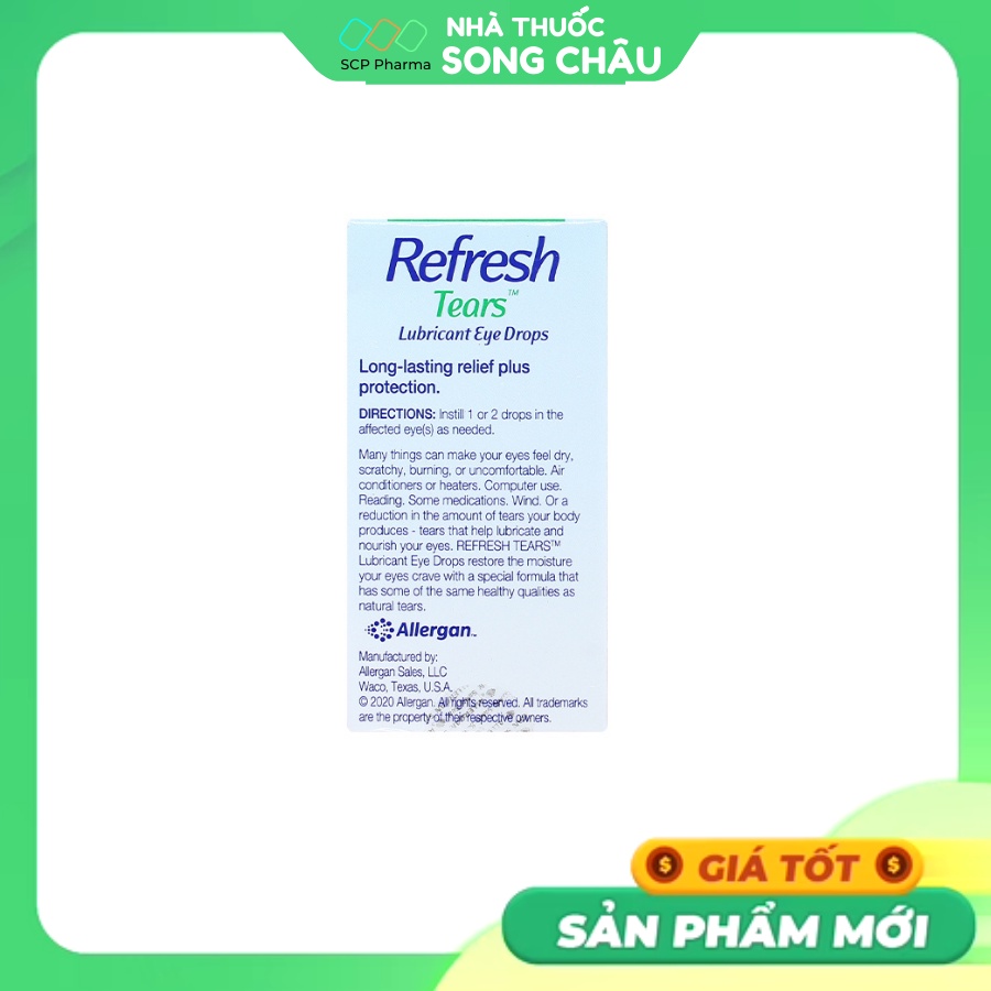 Nước nhỏ mắt Refresh Tears Lubricant Eye Drops chai 15ml