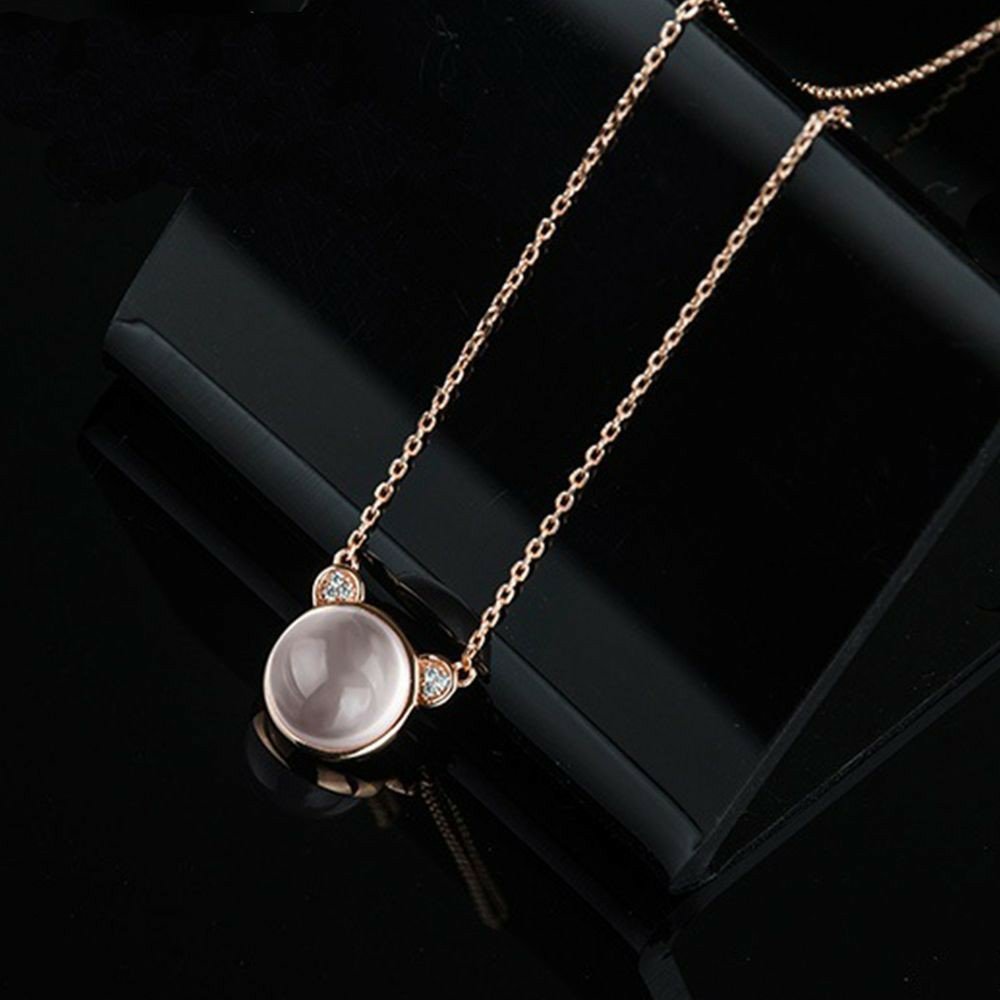Dây chuyền mặt đá Lotus Stone Gấu