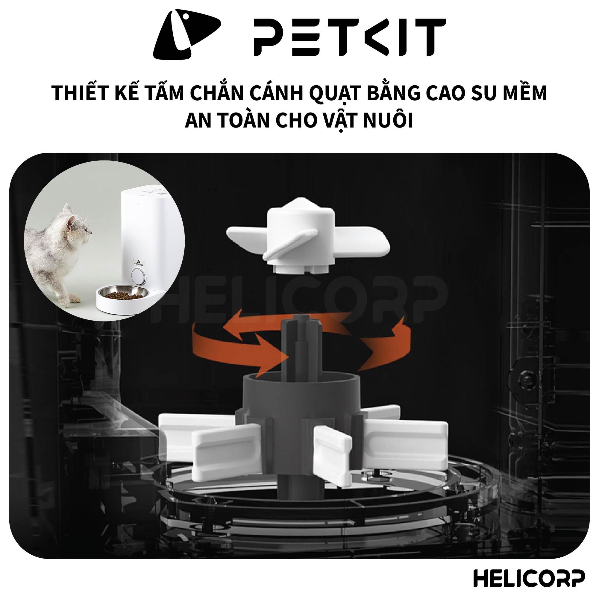 Máy ăn cho chó mèo Petkit Fresh Element Mini Pro - HeLiCorp